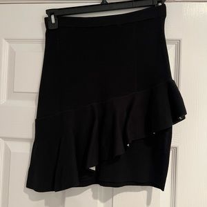 Sandro ruffle knit mini skirt